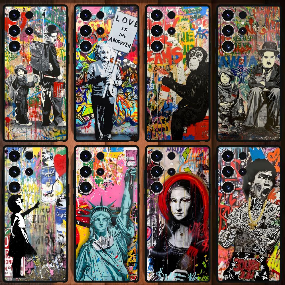 Phone Cases Drawing - Чехол для телефона Banksy Graffiti Art