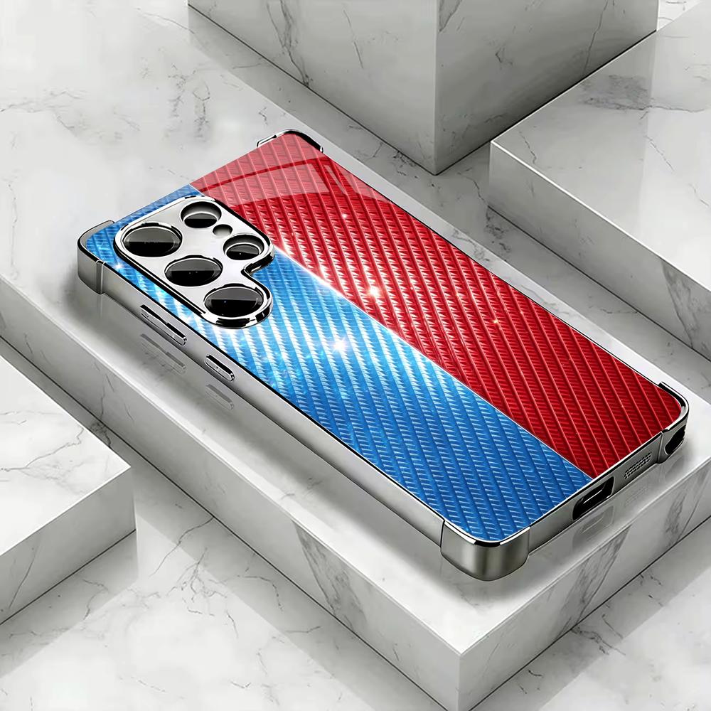 Phone Cases Quad Lock - Красно-синий чехол для телефона из карбонового