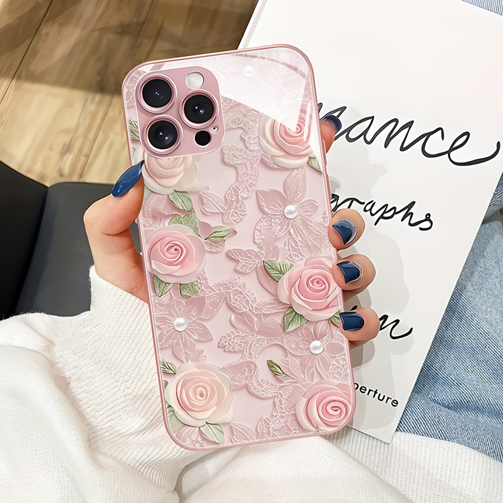 Phone Cases Pink - Чехол для телефона из закаленного стекла