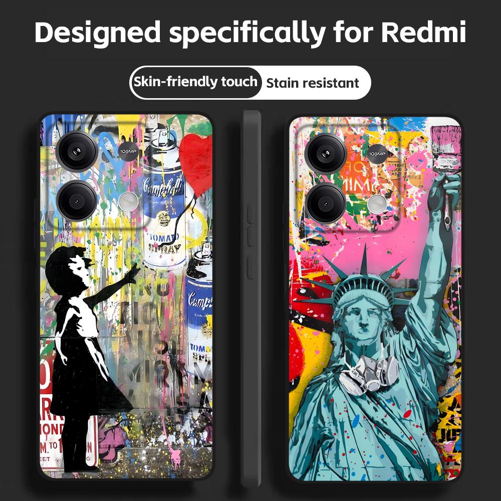 Phone Cases Drawing - Чехол для телефона с граффити Бэнкси