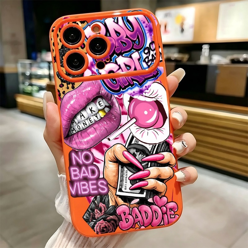 Phone Cases Pink - Чехол для телефона с граффити-принтом «Розовые