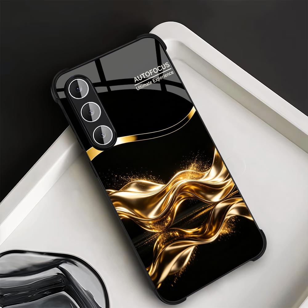 Phone Cases Quad Lock - Роскошный металлический золотой чехол для бизнес-смартфонов