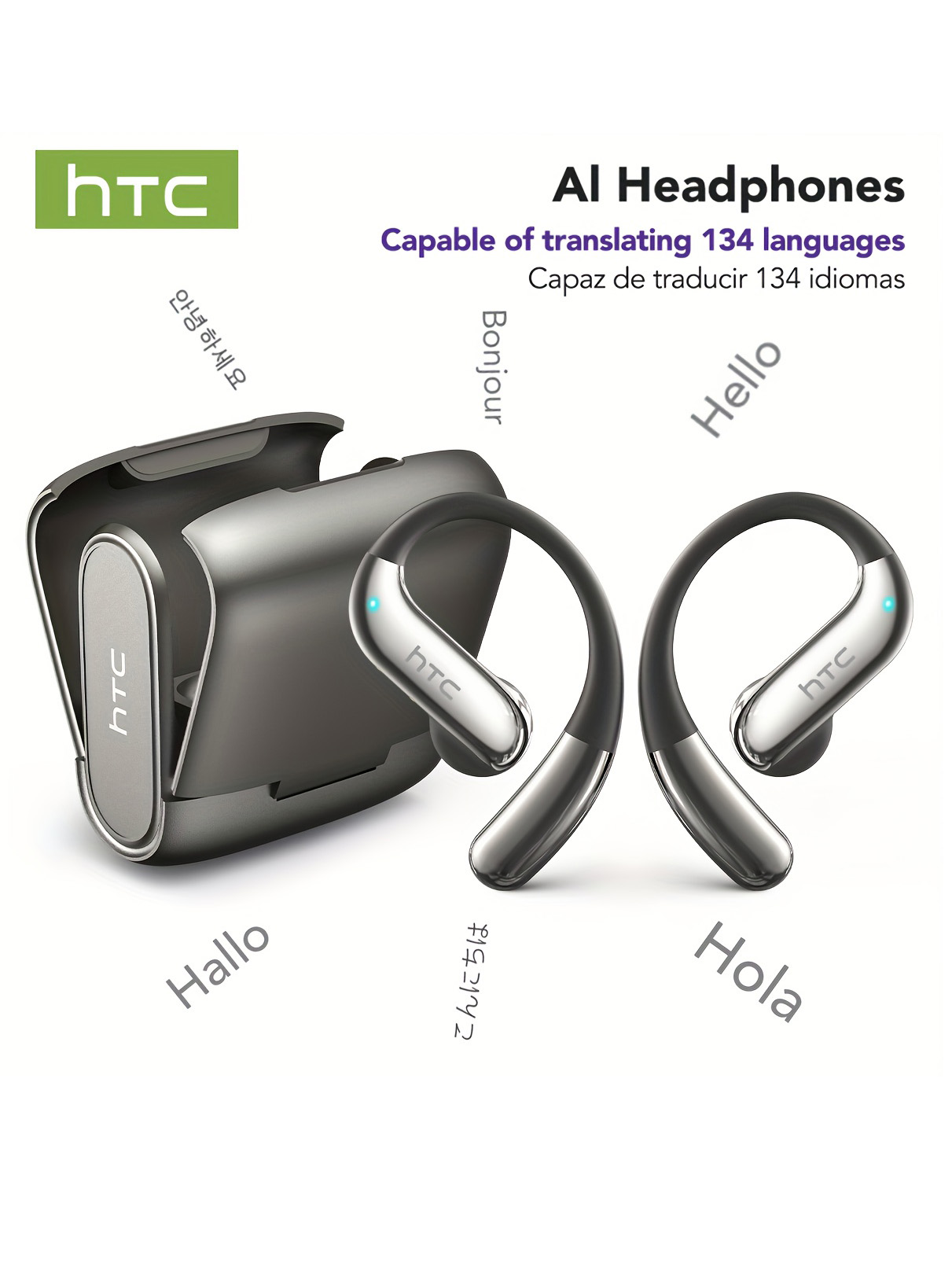 Phone Cases Case - Bluetooth-наушники с открытыми ушами HTC, 30-часовое