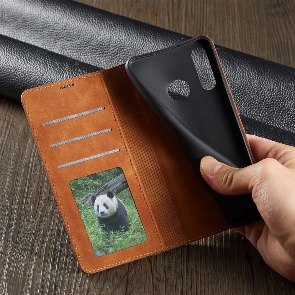 Leather Folio Wallet Case - Кожаный чехол-кошелек для Huawei P30 P20