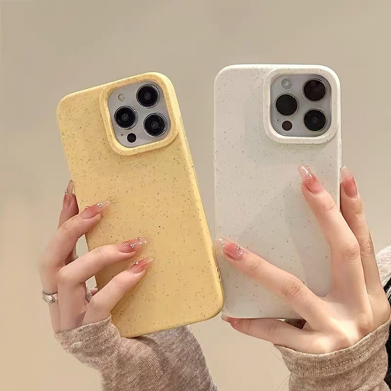 Phone Cases Biodegradable - Минималистичный однотонный противоударный мягкий защитный чехол
