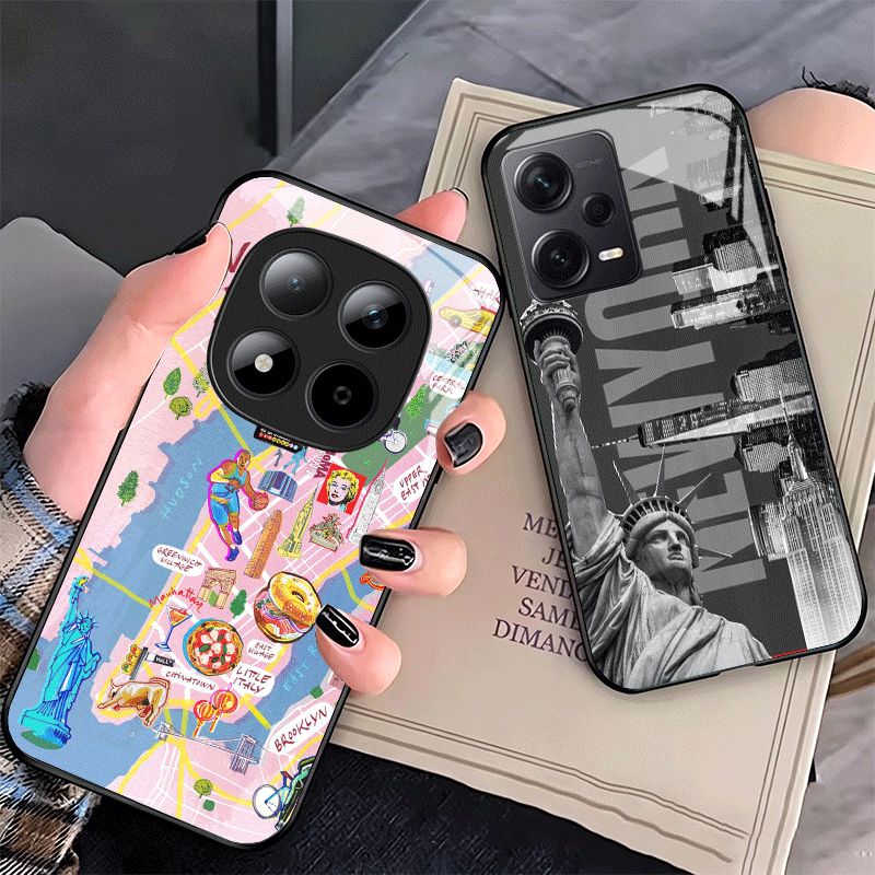 Phone Cases York - Стеклянный чехол для телефона NYC New