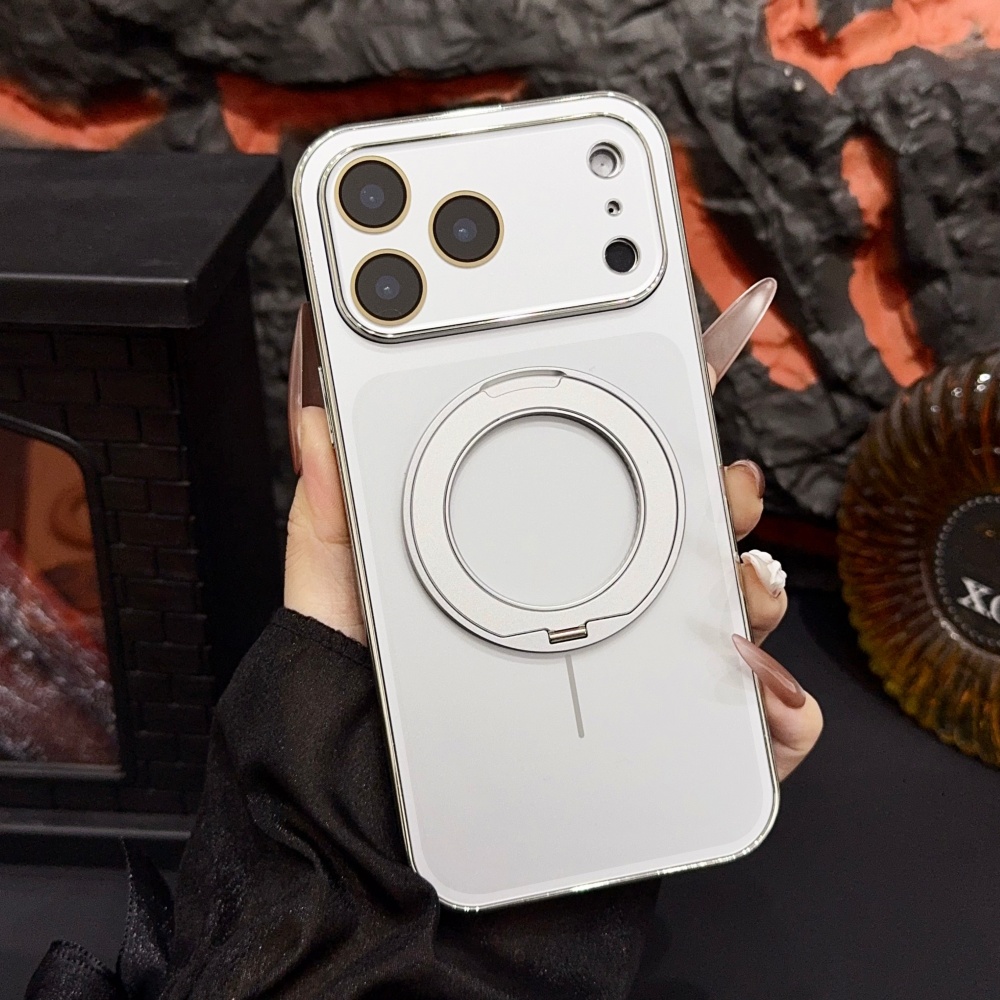 Phone Cases With Stand - Магнитный чехол-подставка с вращающимся кольцом для