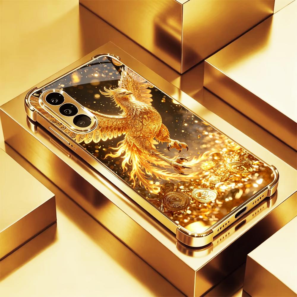 Phone Cases Quad Lock - Роскошный золотой чехол для телефона Golden