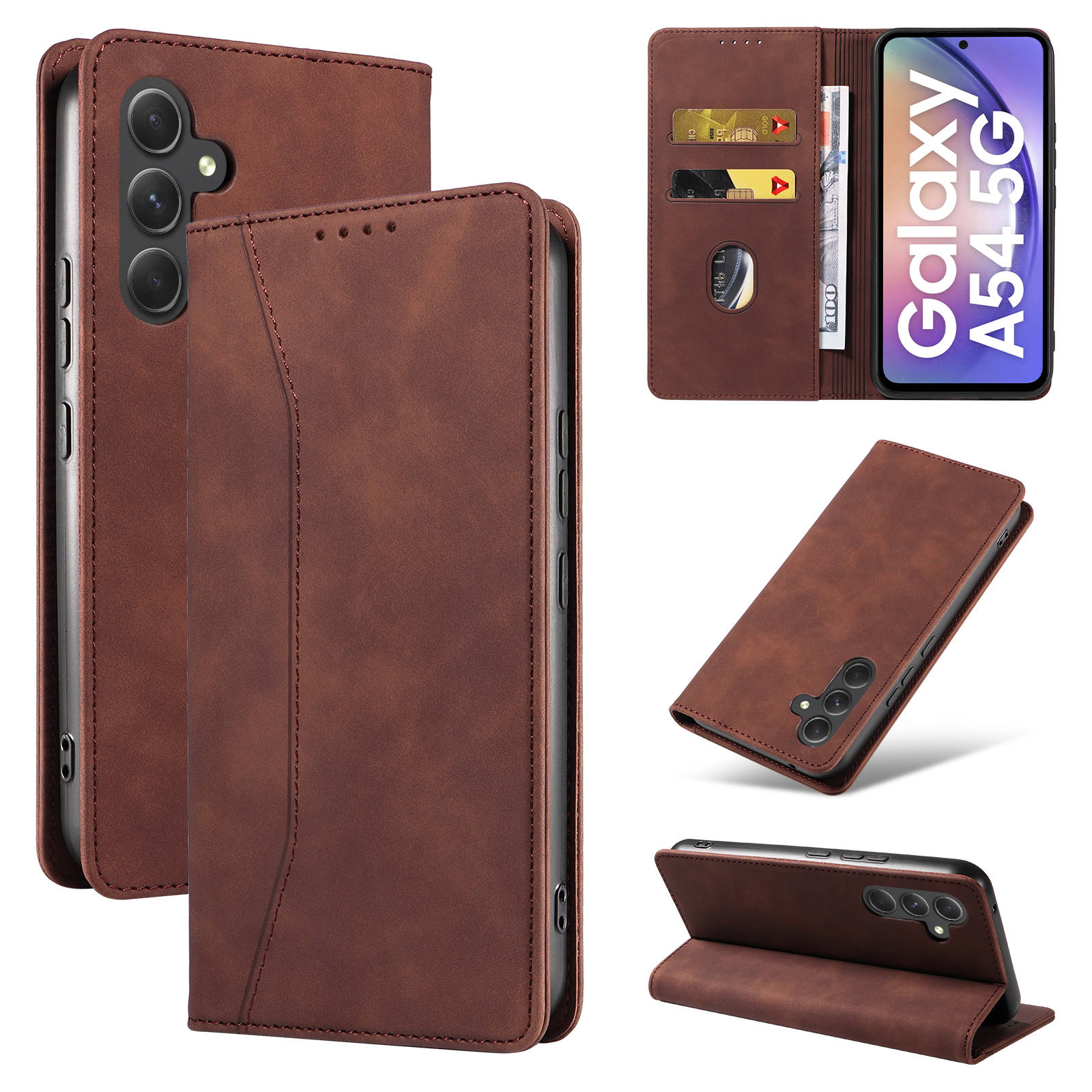 Leather Folio Wallet Case - Флип-чехол-бумажник для Samsung Galaxy A10 A20