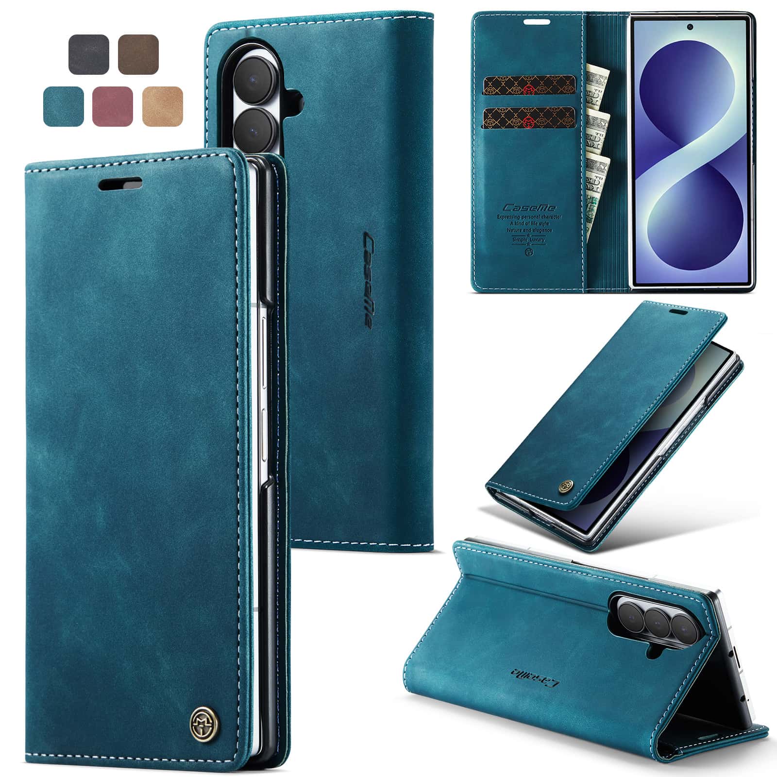 Кожаный чехол-флип для Samsung – обзор и цена Leather Folio Wallet Case