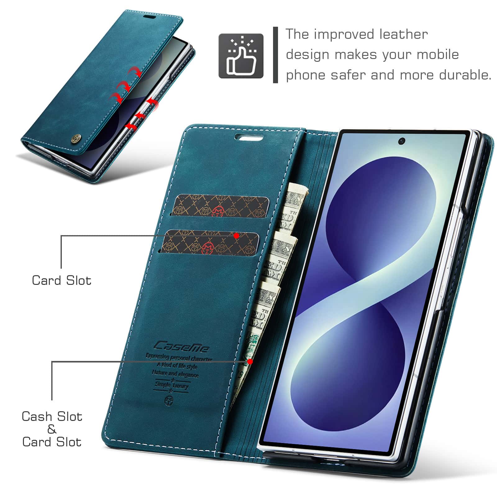 Кожаный чехол-флип для Samsung – обзор и цена Leather Folio Wallet Case