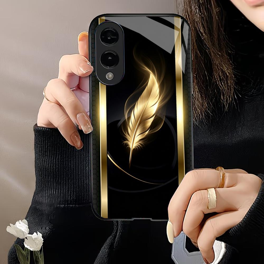 Блестящий золотой чехол с перь – обзор и цена Phone Cases Quad Lock