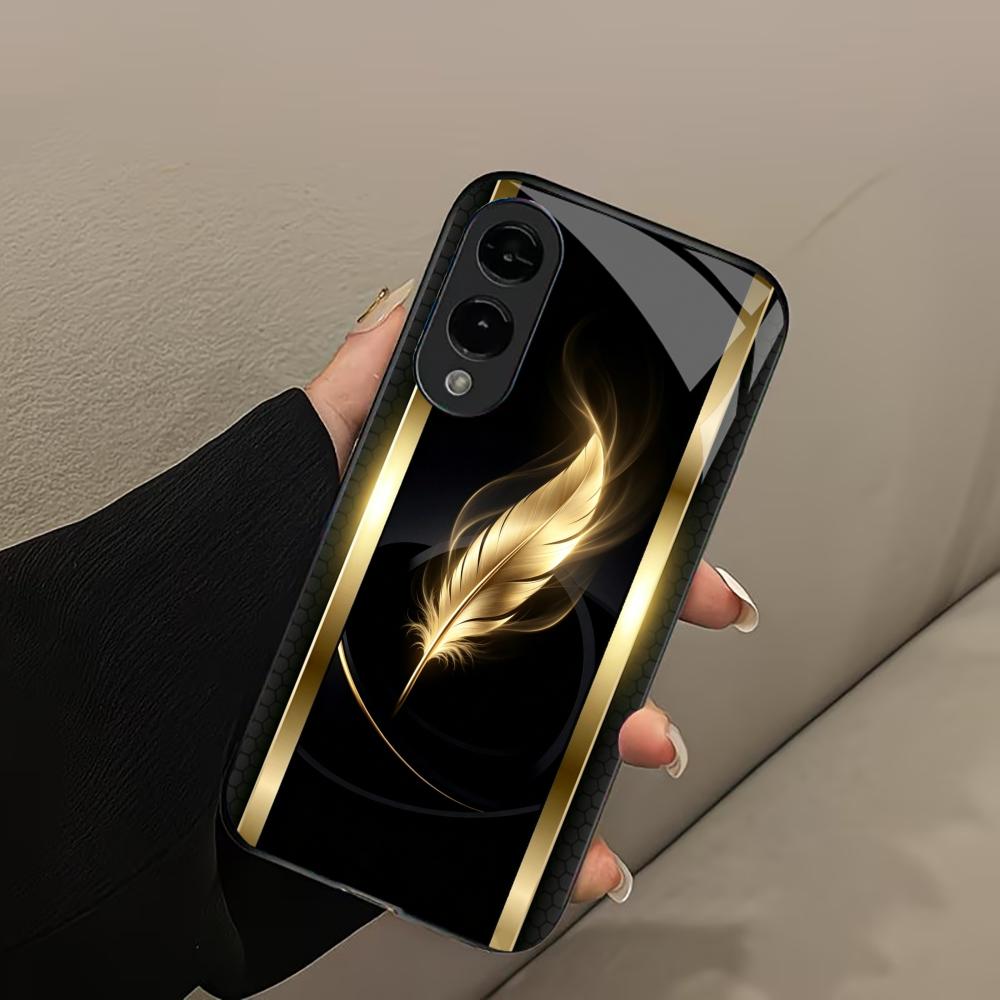 Блестящий золотой чехол с перь – обзор и цена Phone Cases Quad Lock