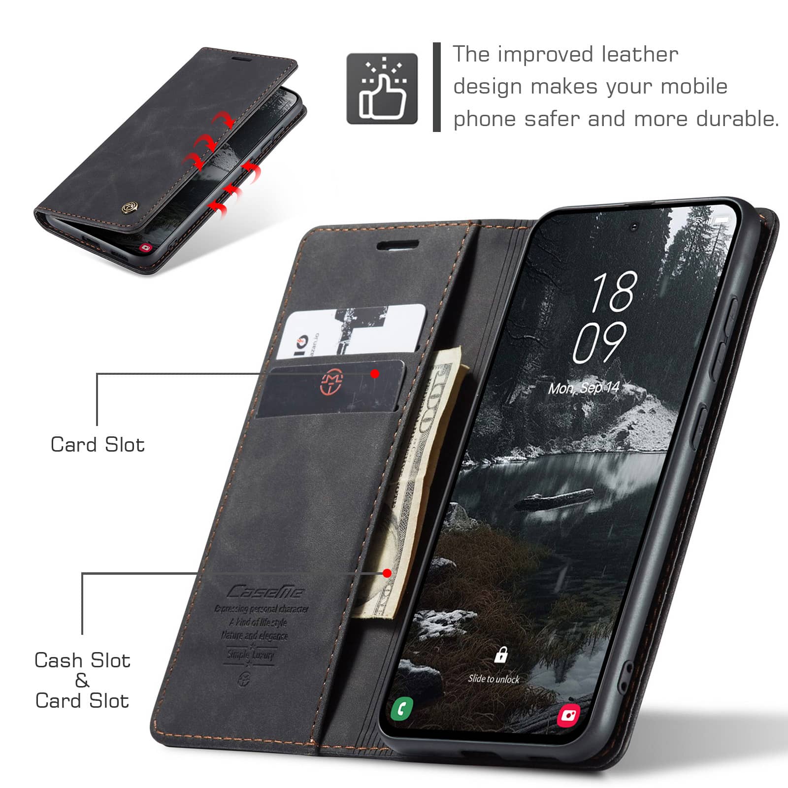 Флип-чехол-кошелек для Samsung – обзор и цена Leather Folio Wallet Case