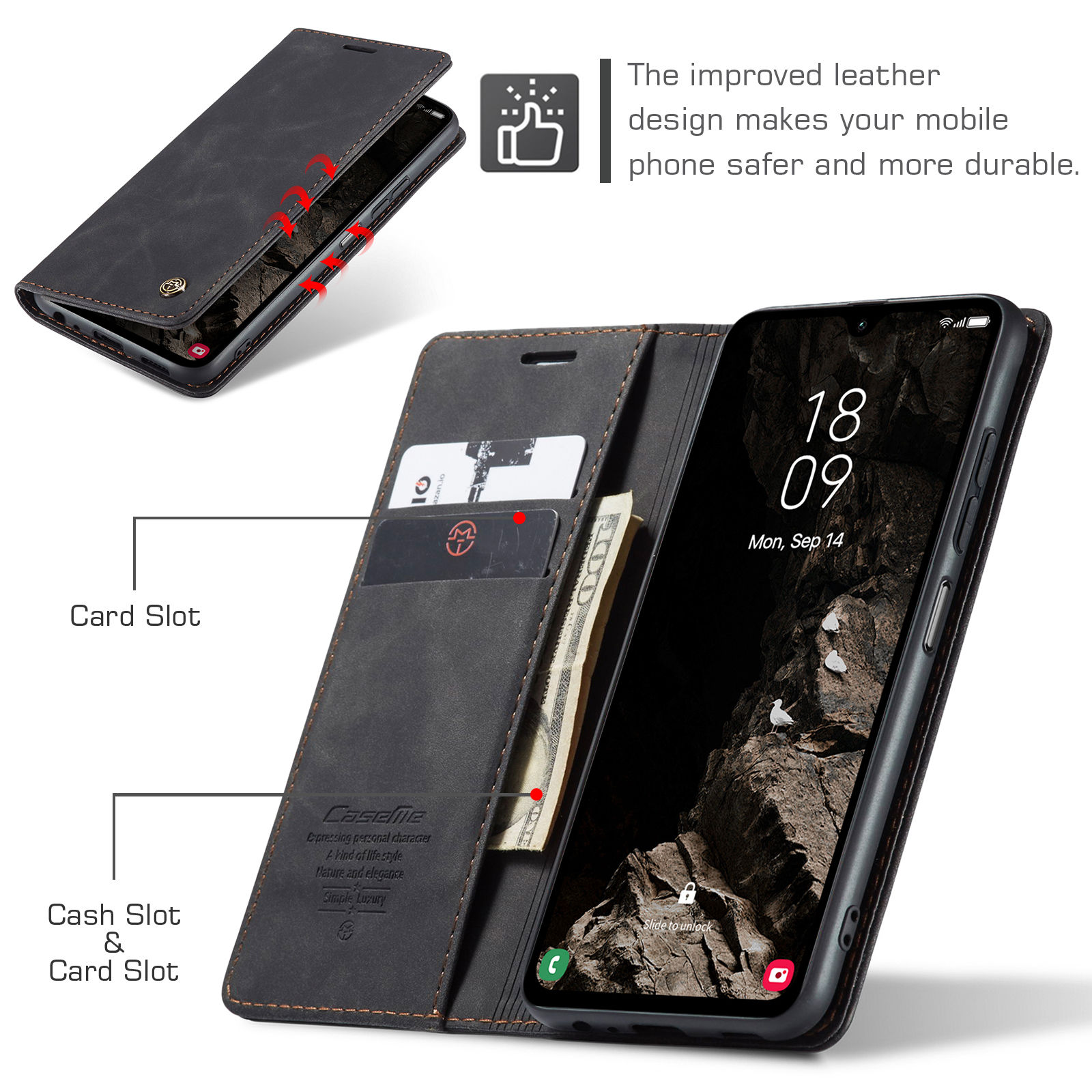 Флип-чехол-кошелек для Samsung – обзор и цена Leather Folio Wallet Case