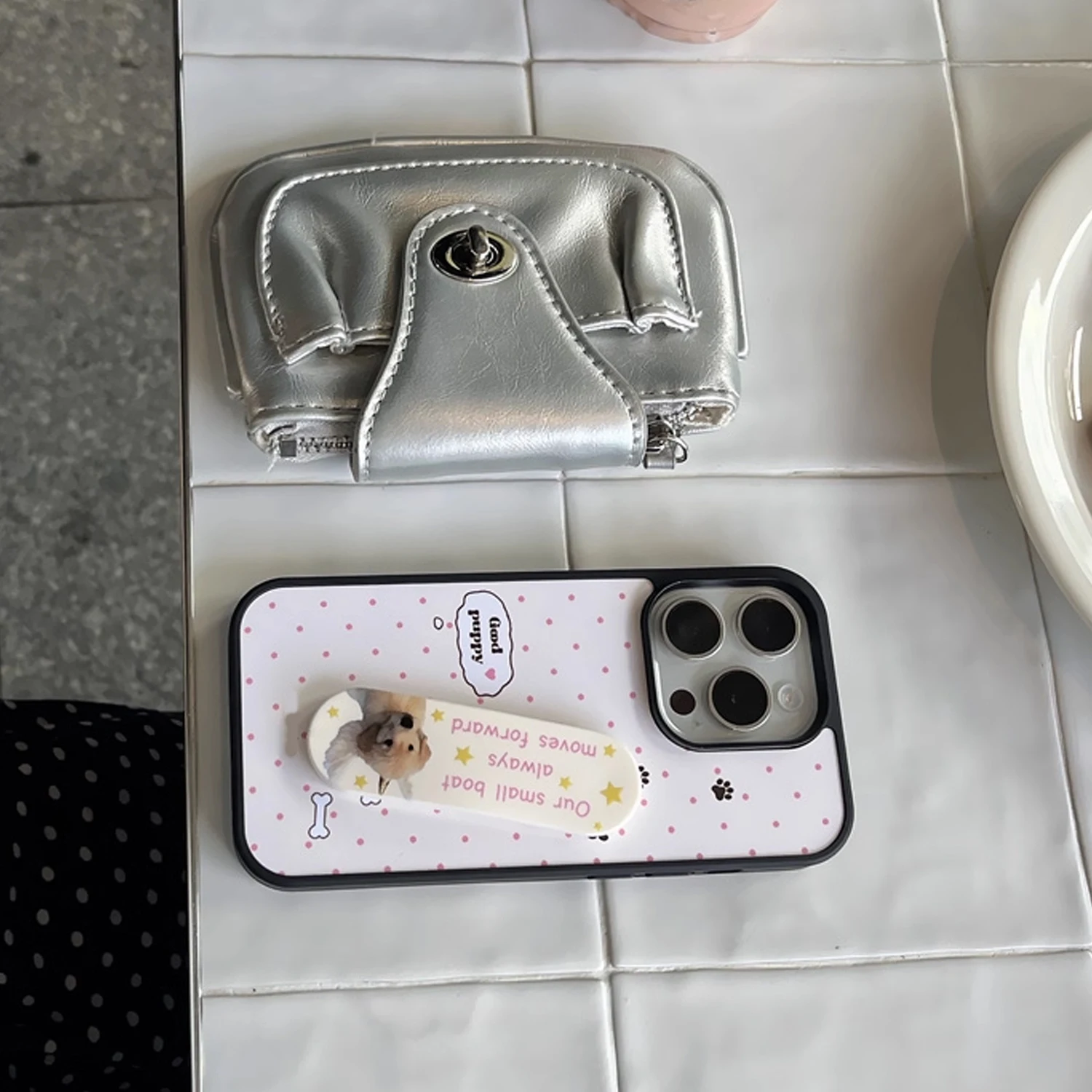 INS Pink Wave Point Good Puppy – обзор и цена Phone Cases With Stand