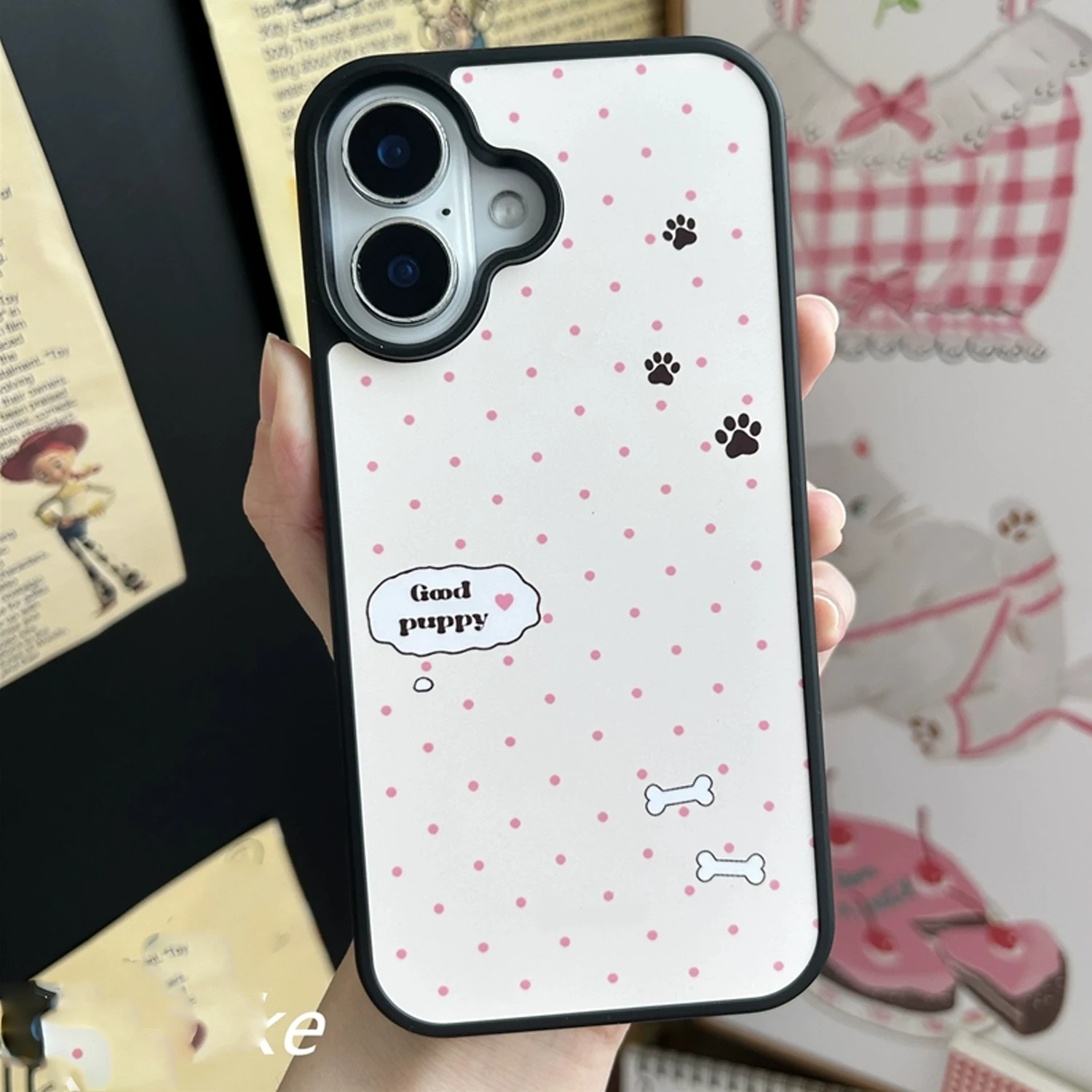 INS Pink Wave Point Good Puppy – обзор и цена Phone Cases With Stand