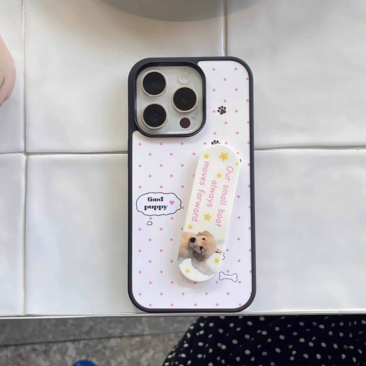 INS Pink Wave Point Good Puppy – обзор и цена Phone Cases With Stand